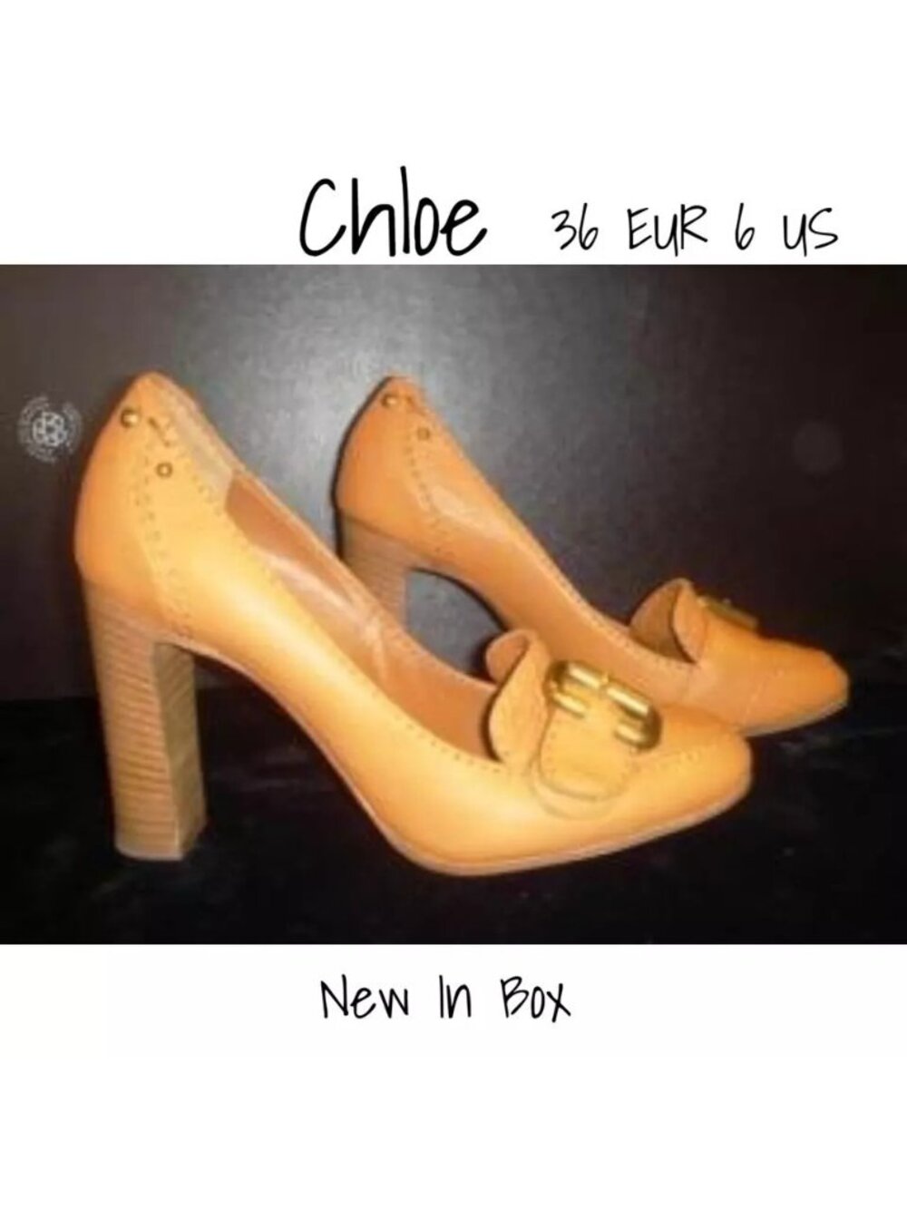 Chloe Pumps Heels Shoes Tan 36 EUR 6 US New In Box